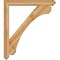 Ekena Millwork Legacy Arts and Crafts Rough Sawn Bracket w/ Offset Brace, Western Red Cedar, 6"W x 42"D x 48"H BKT0604X42X48LEC03RWR - alternate 3